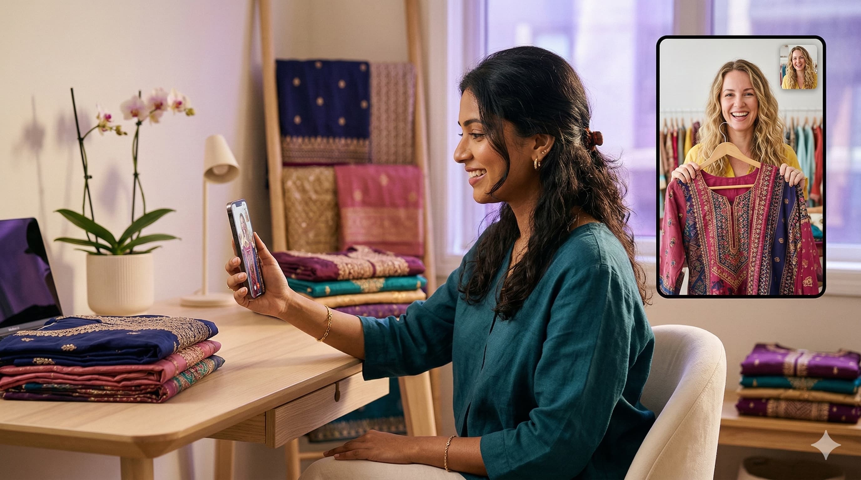 Live video shopping experience