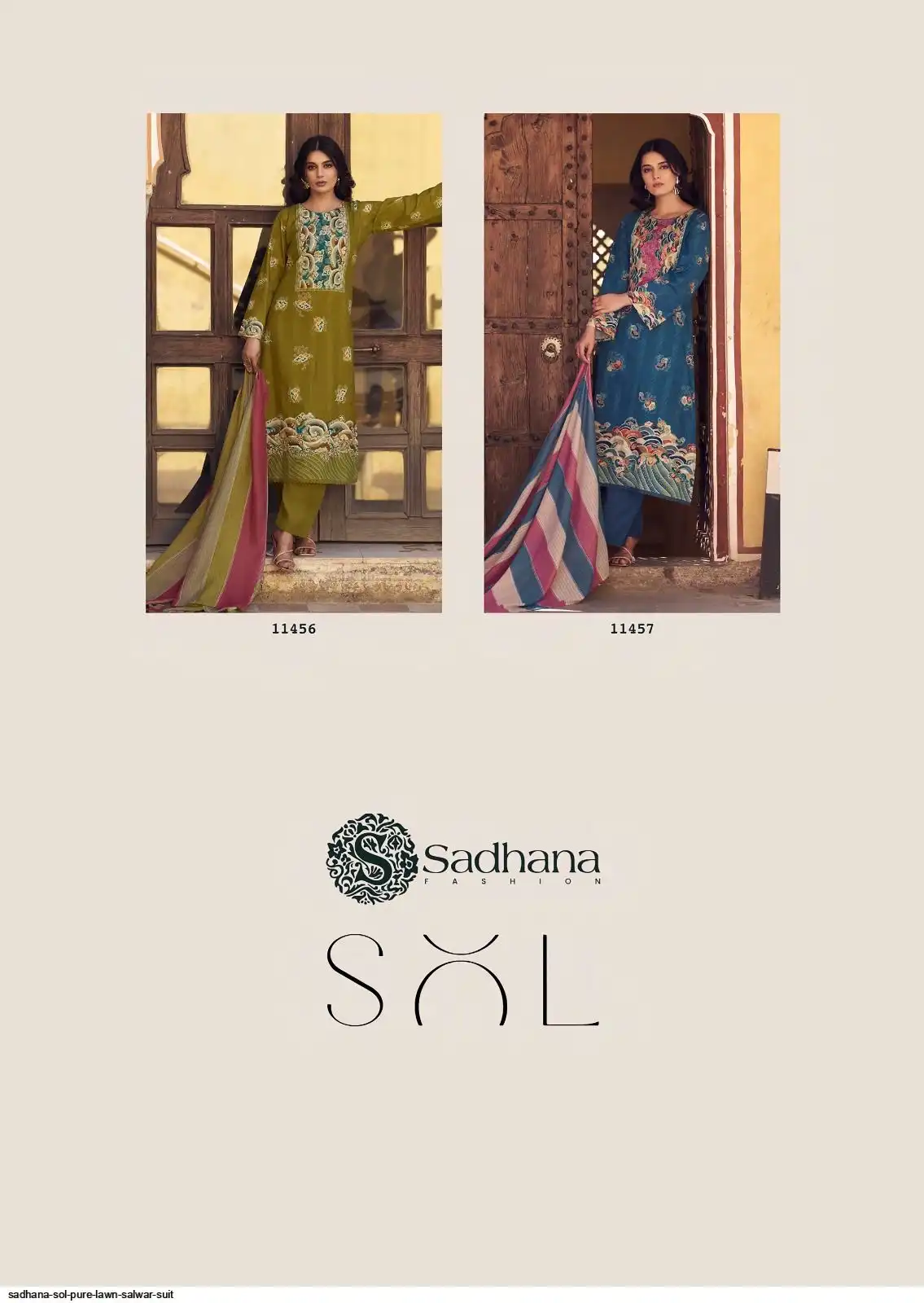 Sadhana Sol Pure Lawn vol 11