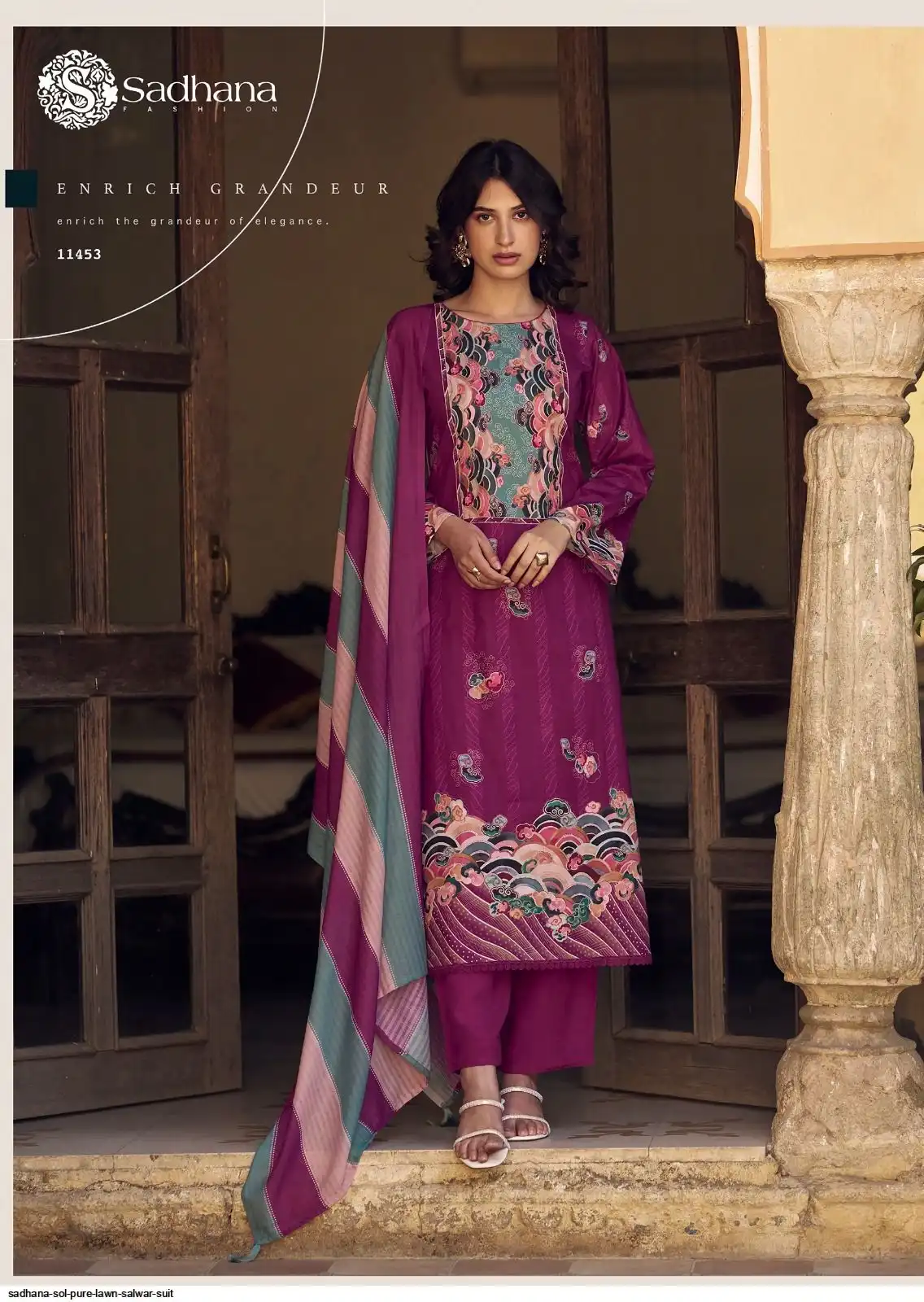 Sadhana Sol Pure Lawn vol 11