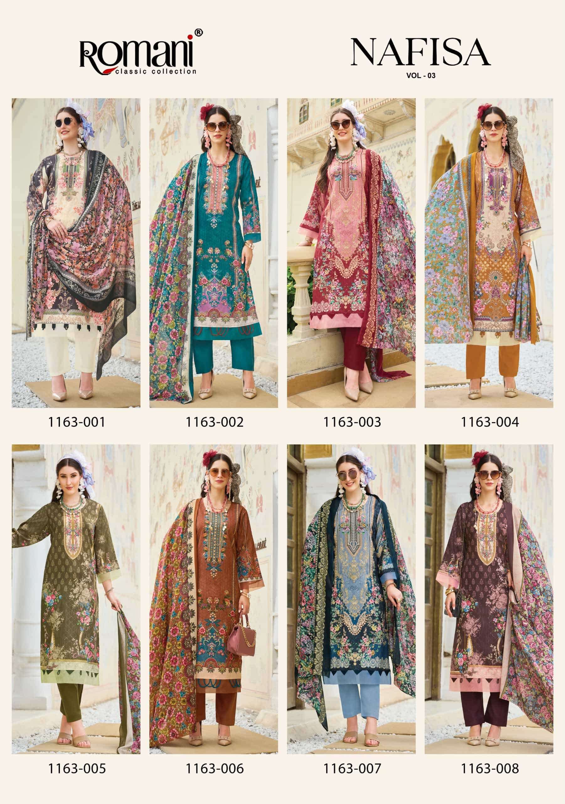 Romani Nafisa Vol 3 Fancy Cotton Dress Material