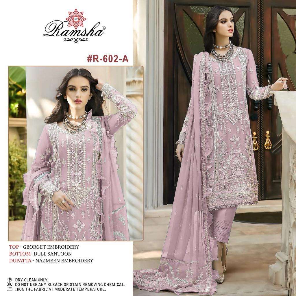 Ramsha R 602 NX Festive Wear Style Heavy Designer Pakistani Salwar Suit Wholesalers