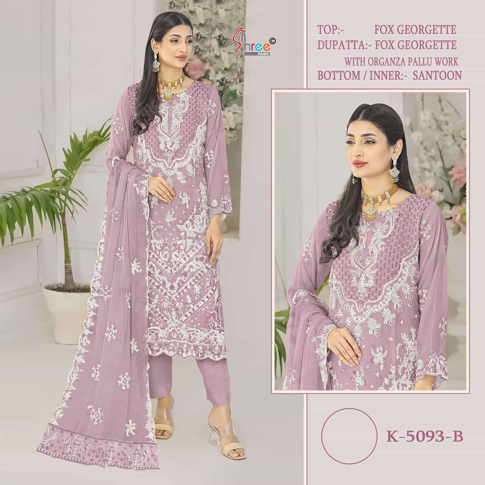 Shree Fabs K 5093 B Festive Wear Style Latest Designer Pakistani Dress Ensemble