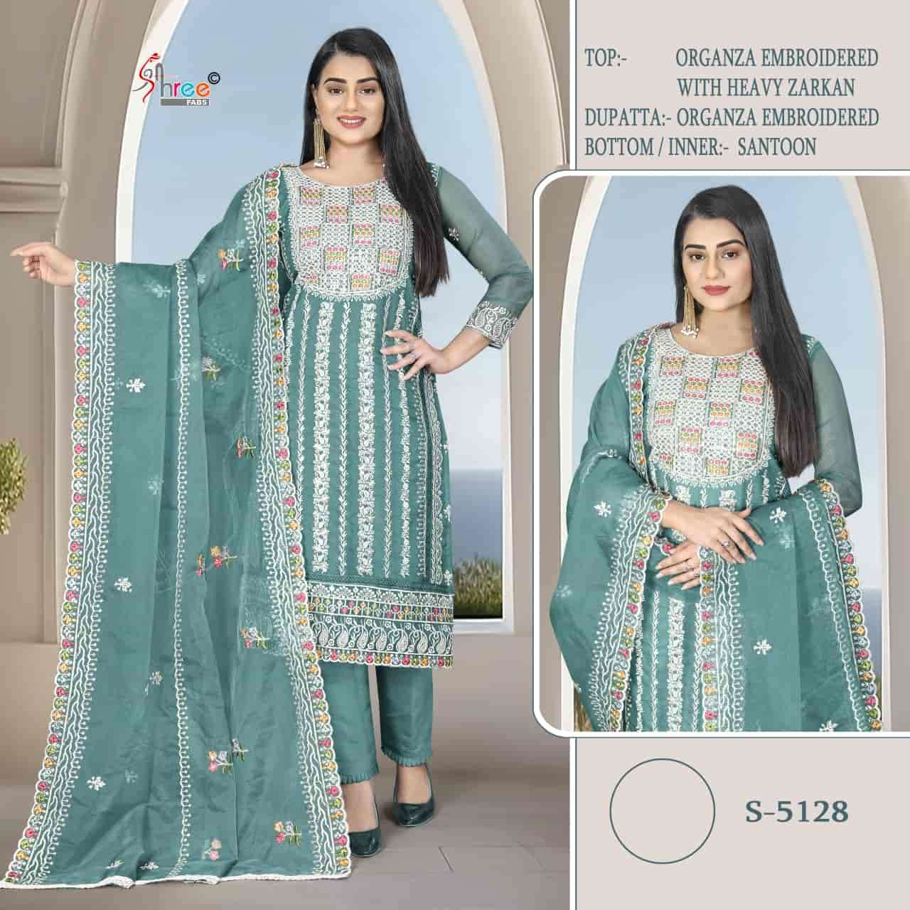 Shree Fabs S 5128 Pakistani Style Designer Organza Embroidered Suit Exporter