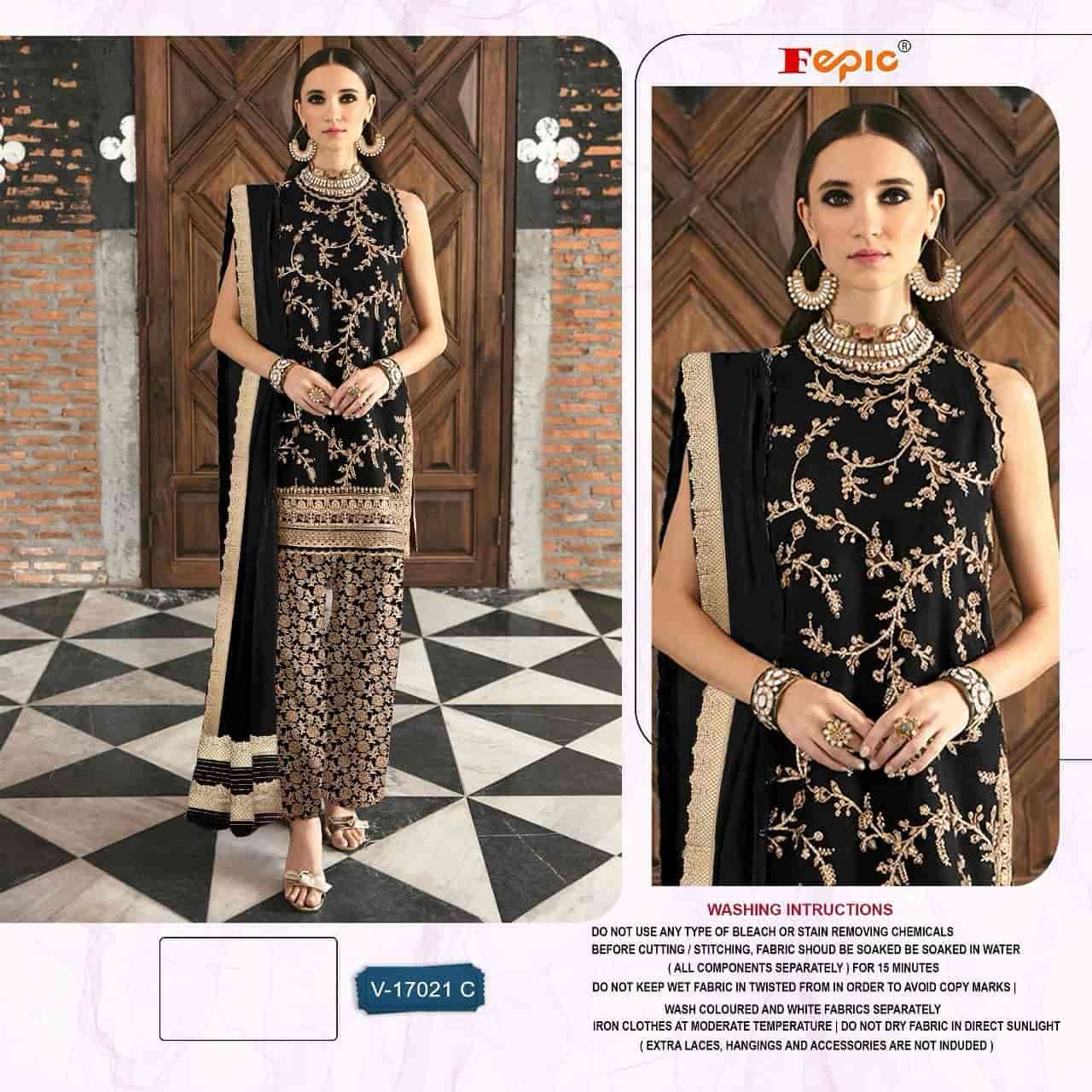 Fepic V 17021 C Exclusive Heavy Designer Winter Wear Party Wear Suit Collection