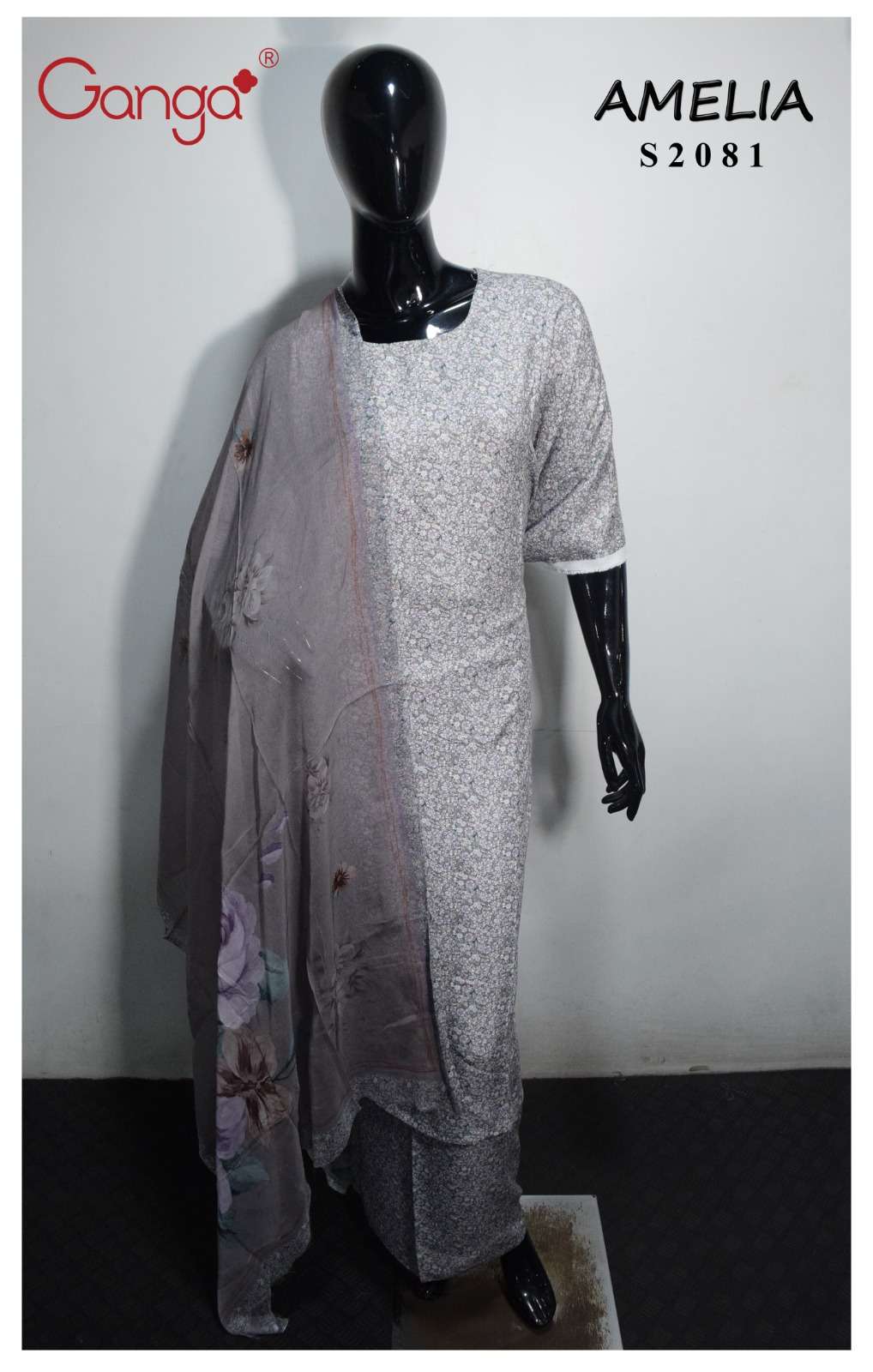 Ganga Amelia 2081 Premium Wear Fancy Winter Wear Ladies Suit