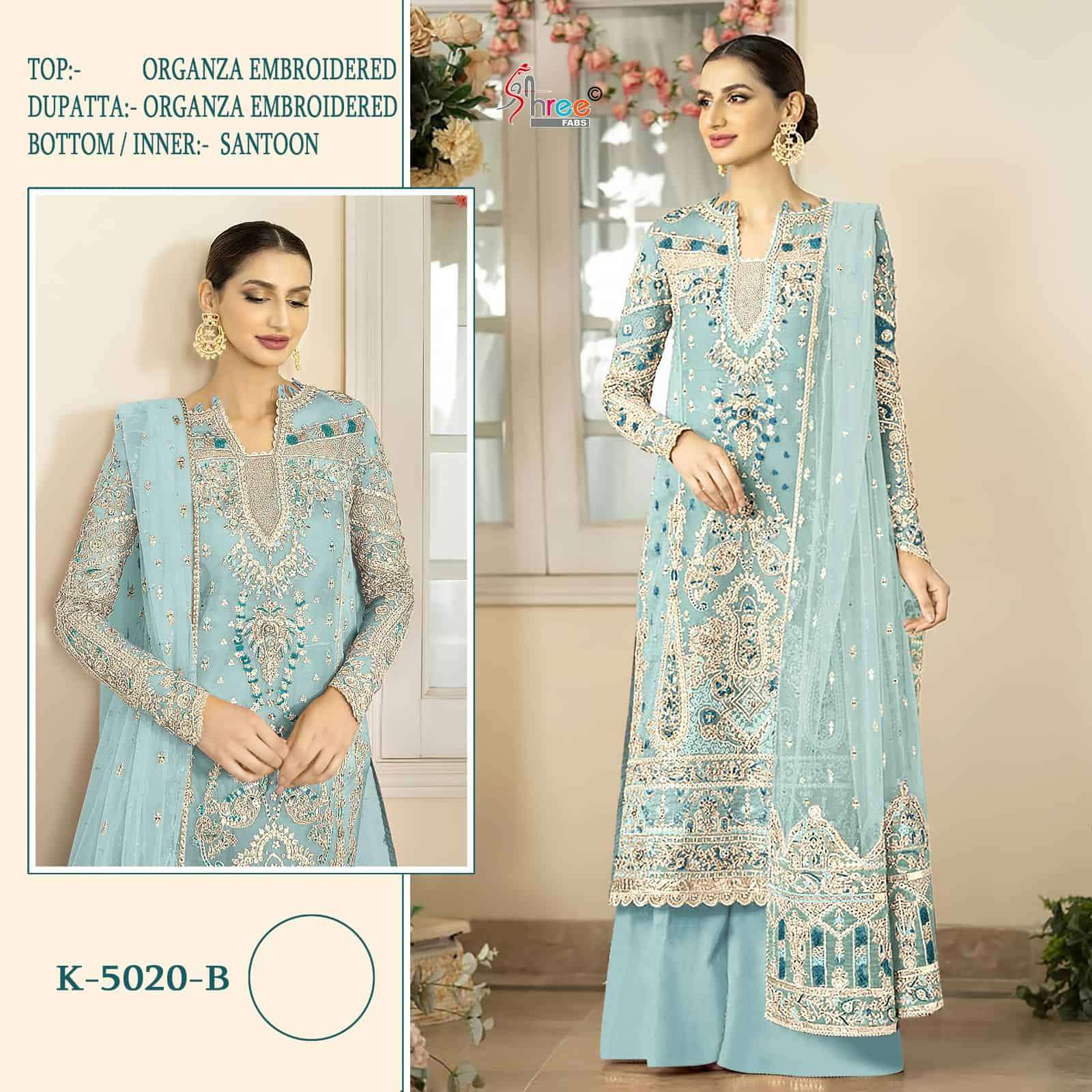 Shree Fabs K 5020 B Exclusive Heavy Embroidered Designer Suit Collection