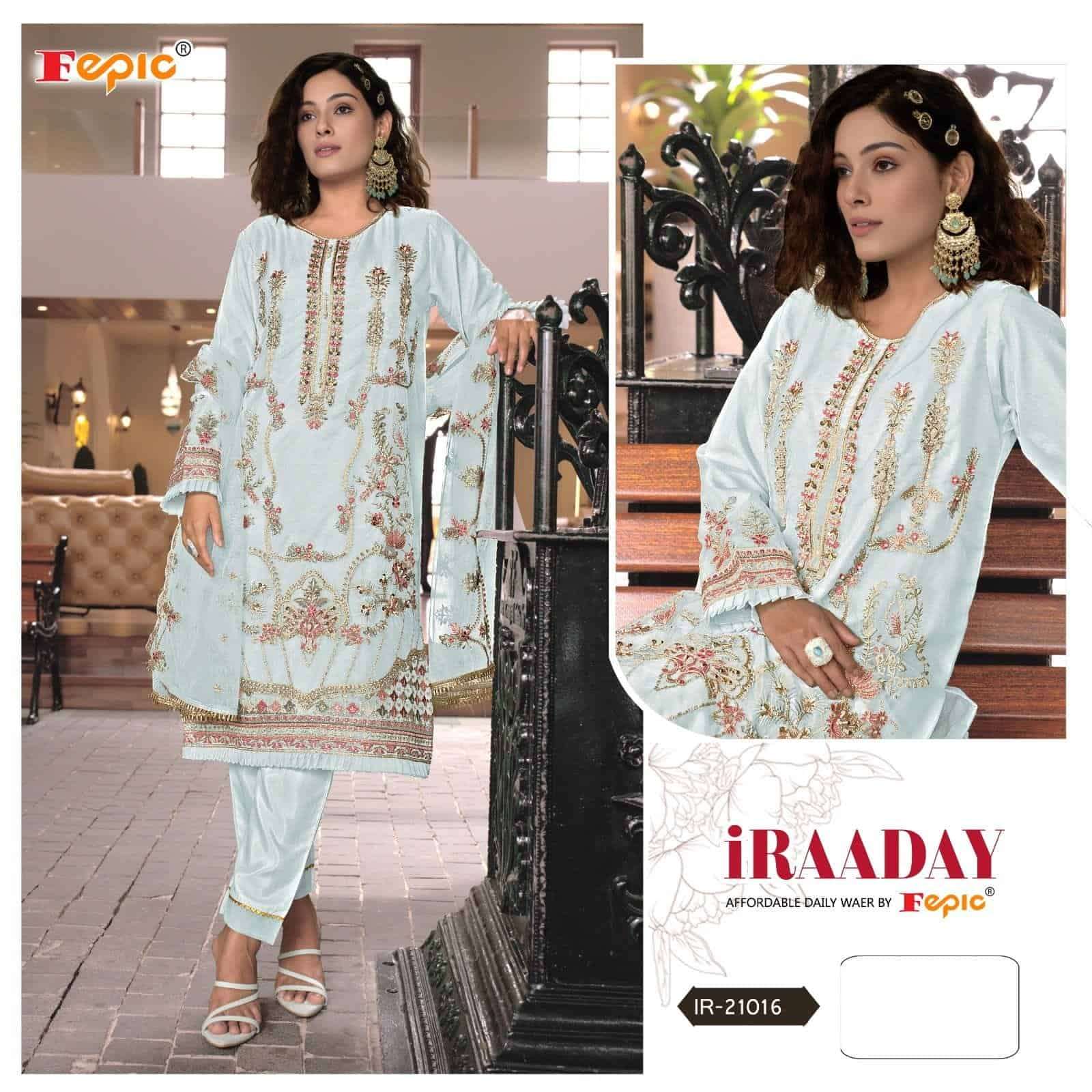 Fepic IR 21016 Festive Wear Style Designer Embroidered Salwar Suit Exporter