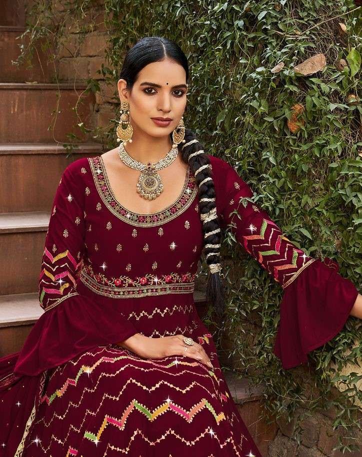 Radha Trends Floral Anarkali Suit
