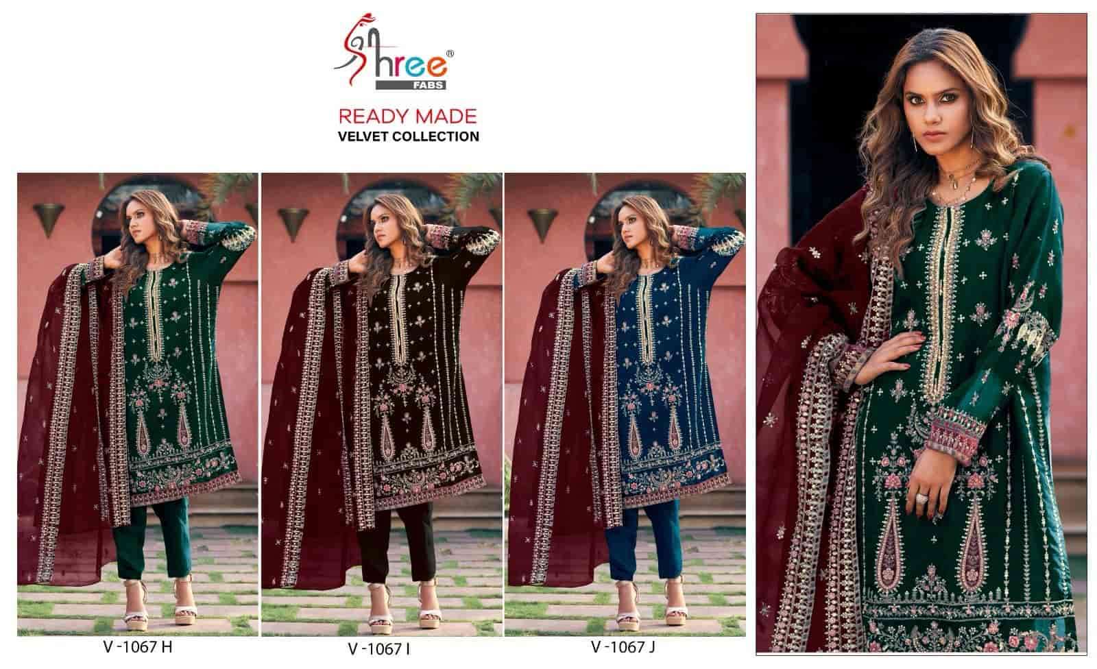 Shree Fabs R 1067 Colors Pakistani Party Wear Style Designer Velvet Suit