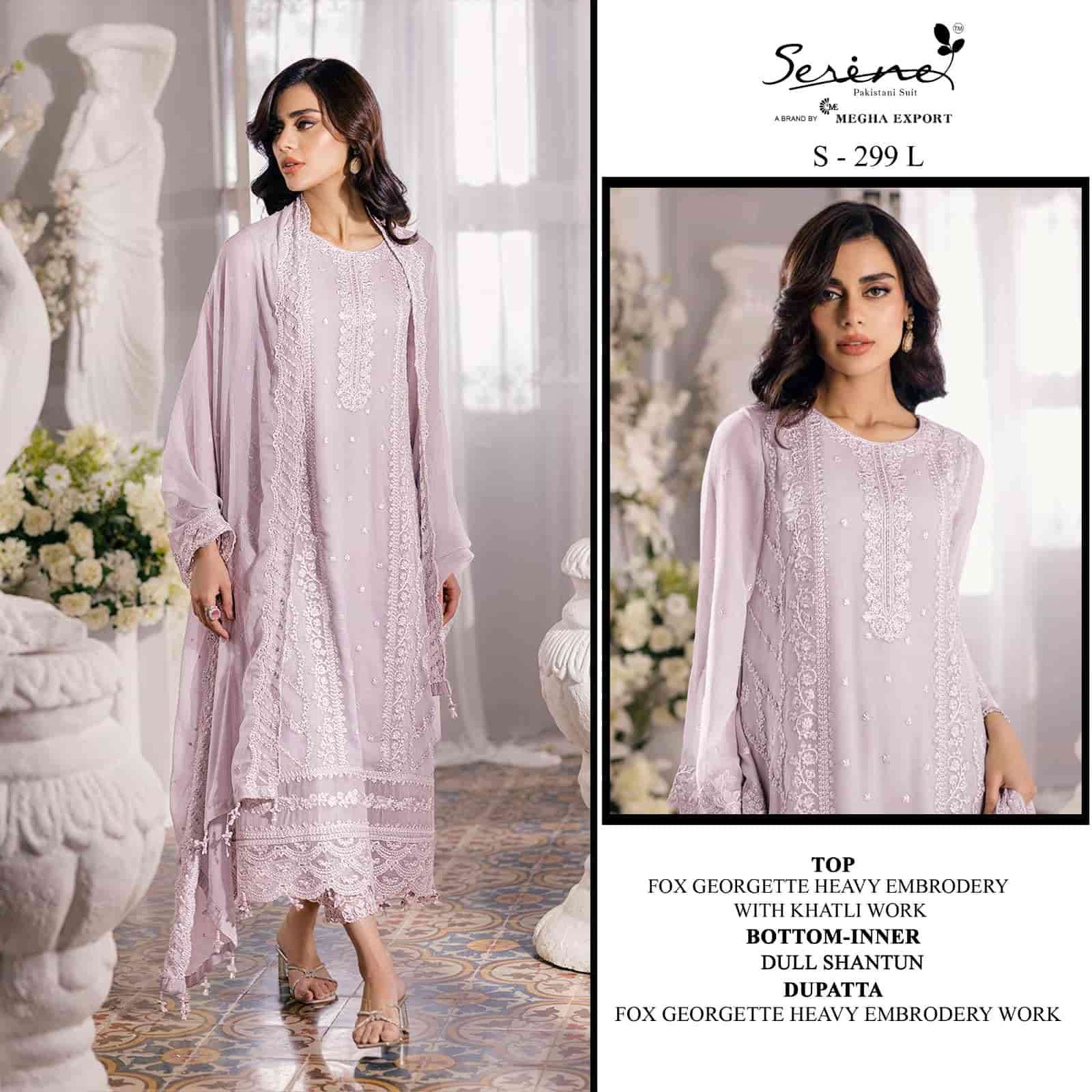 Serine S 299 L Pakistani Style Designer Georgette Salwar Kameez Collection