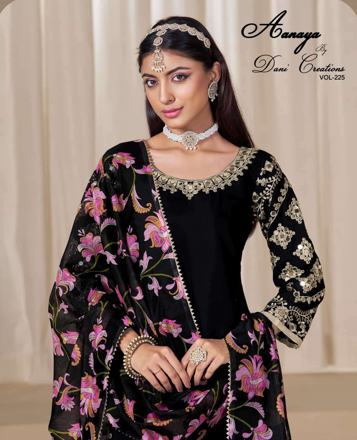 Aanaya Vol 225 Patiyal Style Silk Suit