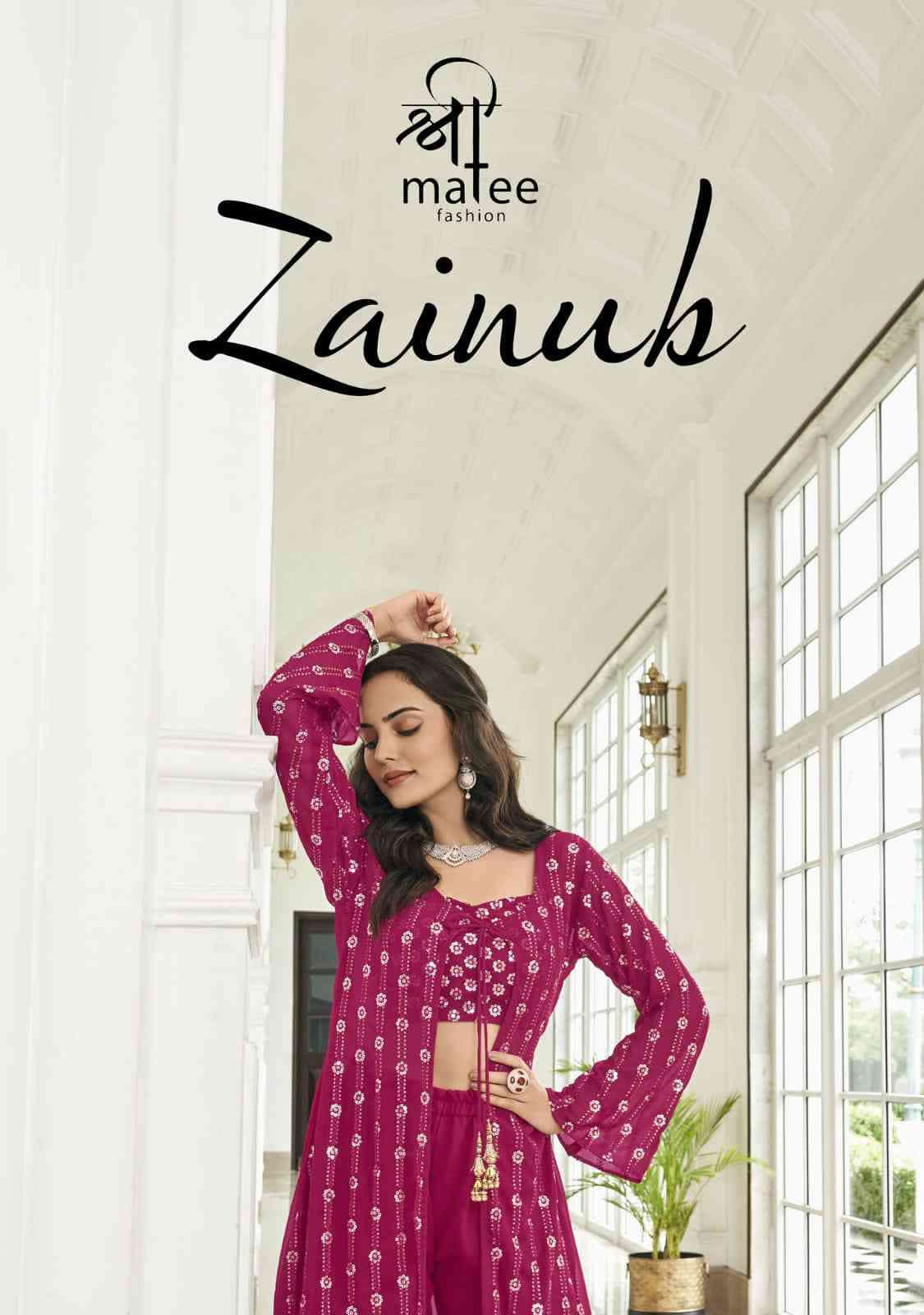 Shreematee Zainab Partywear Designer 3 Piece Collection Online