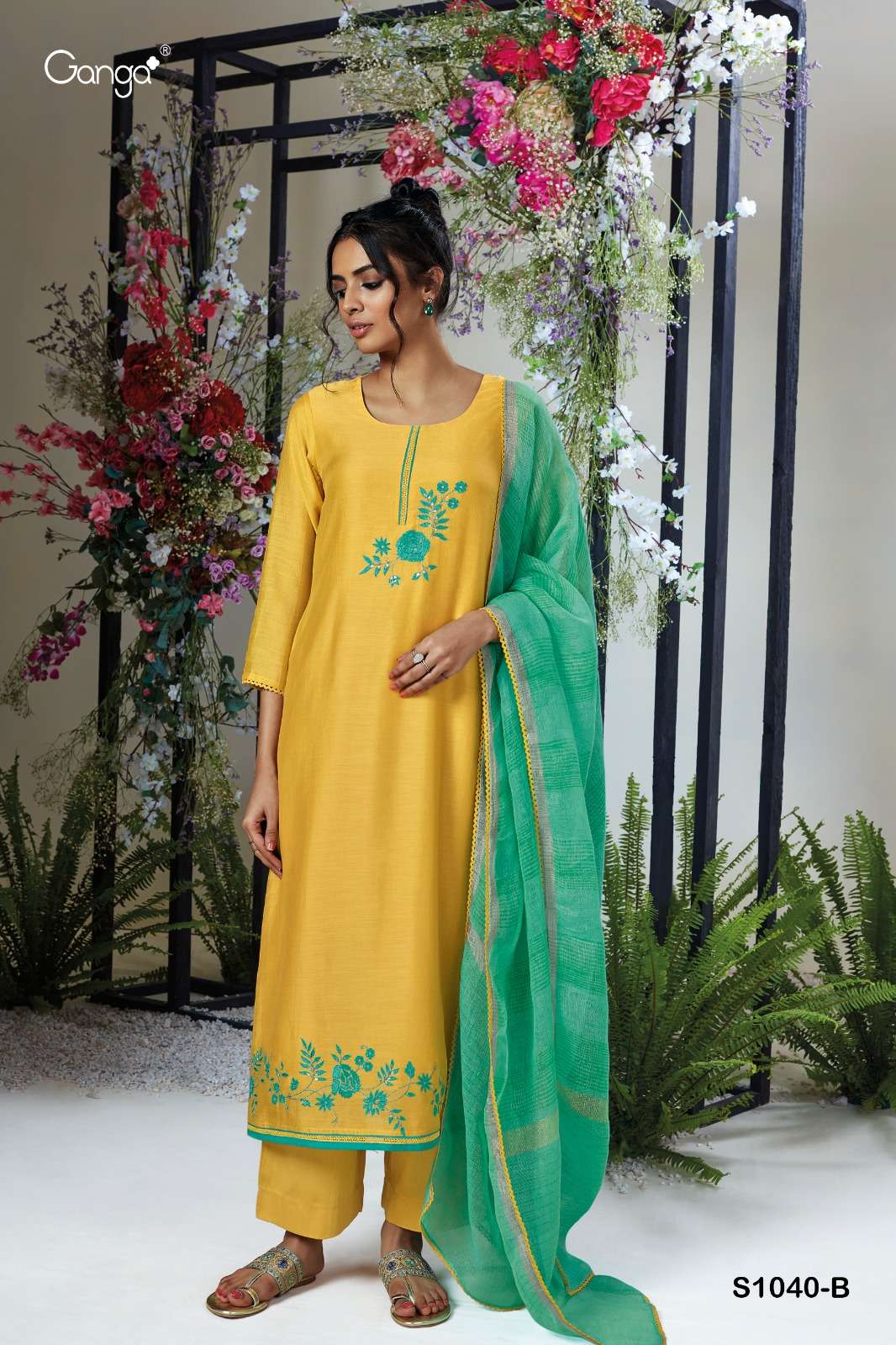 Ganga Vanya 1040 Fancy Exclusive Silk Salwar Suit
