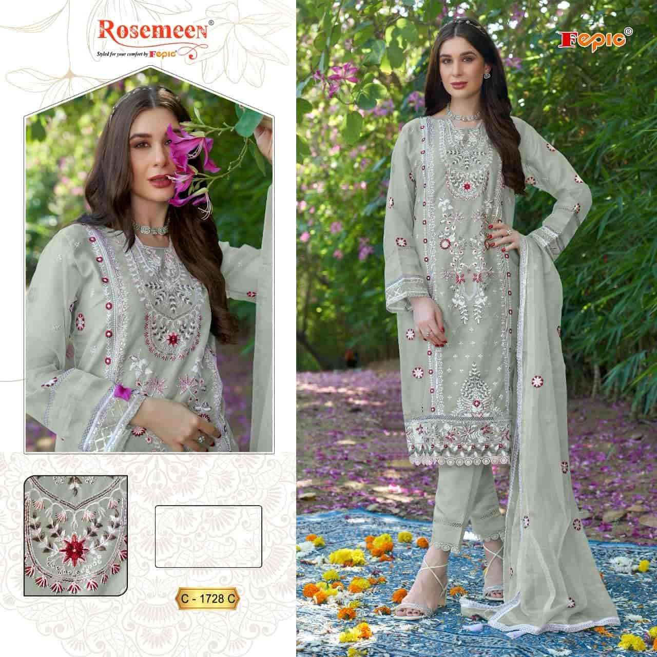 Fepic 1728 C Exclusive Organza Pakistani Salwar Kameez Ensemble