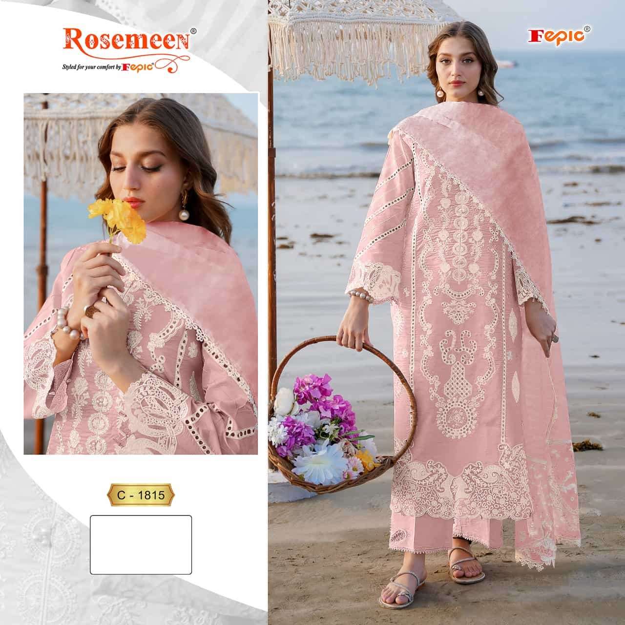 Fepic Rosemeen 1815 Embroidered Cotton Suit