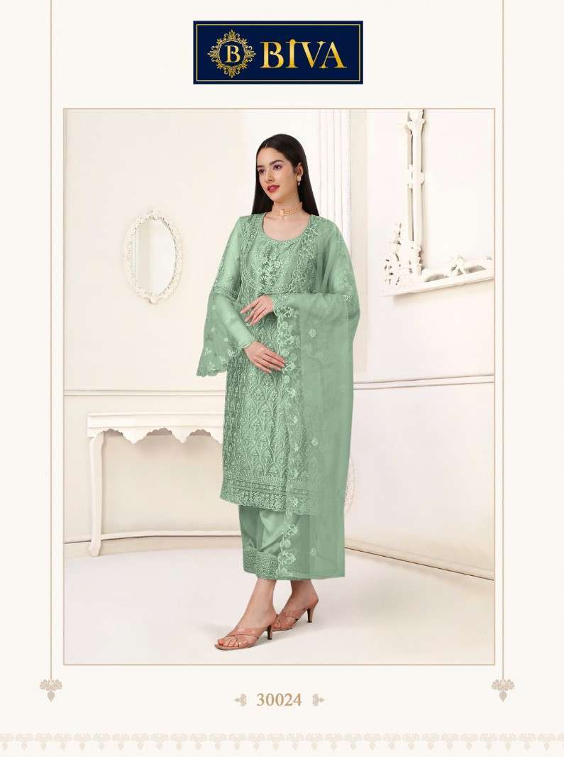 Biva Aishaa Pakistani Style Net Salwar Suit