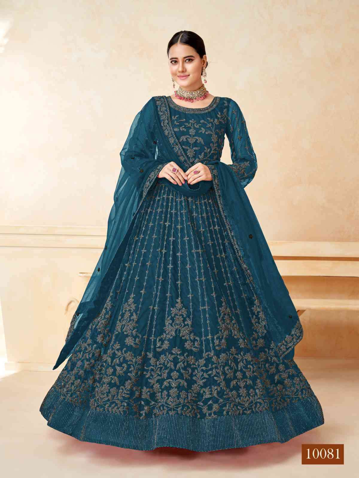 Anjubaa Vol 8 10081 To 10084 Wedding Wear Designer Gown New Collection