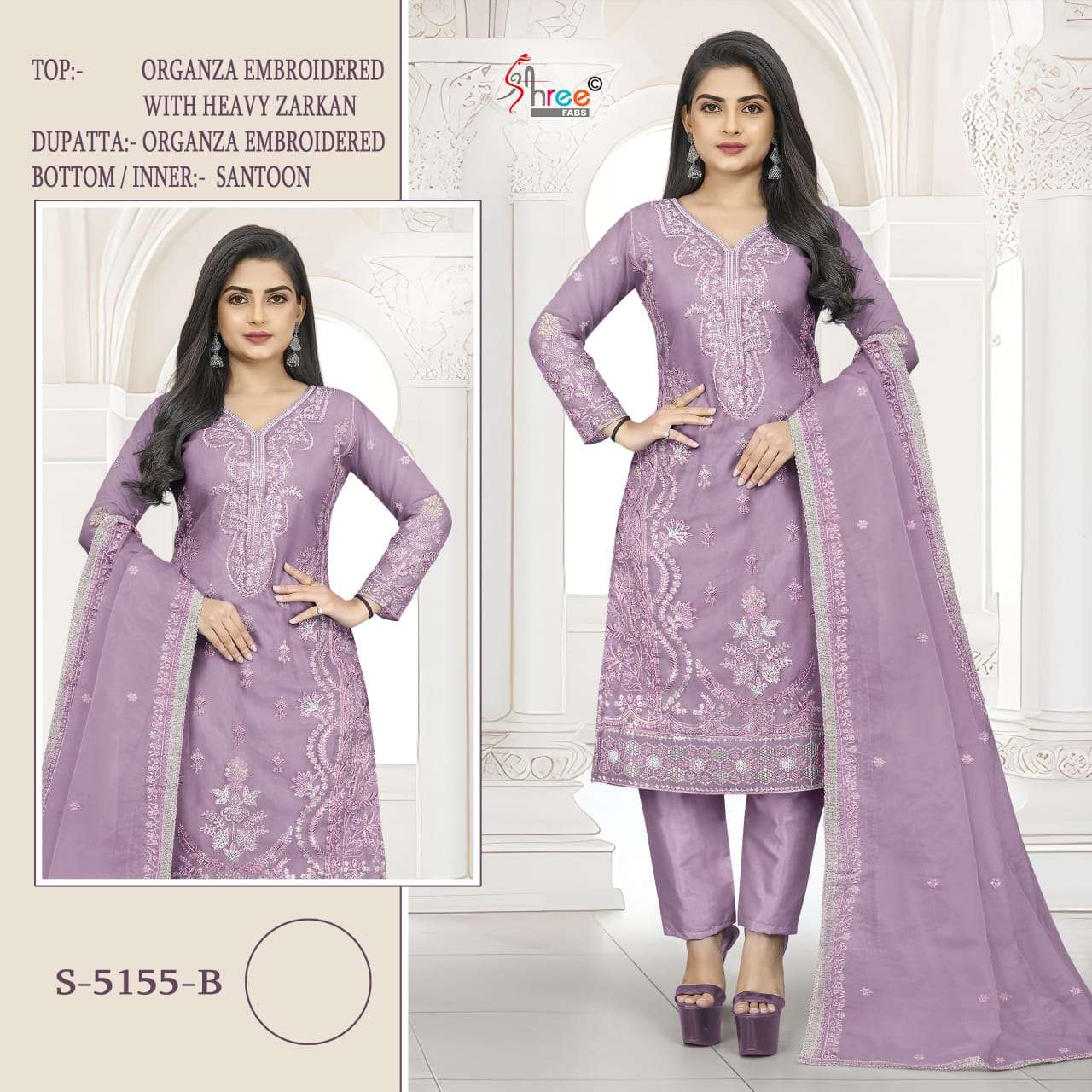 Shree Fabs S 5155 B Pakistani Style Designer Embroidered salwar Kameez Ensemble