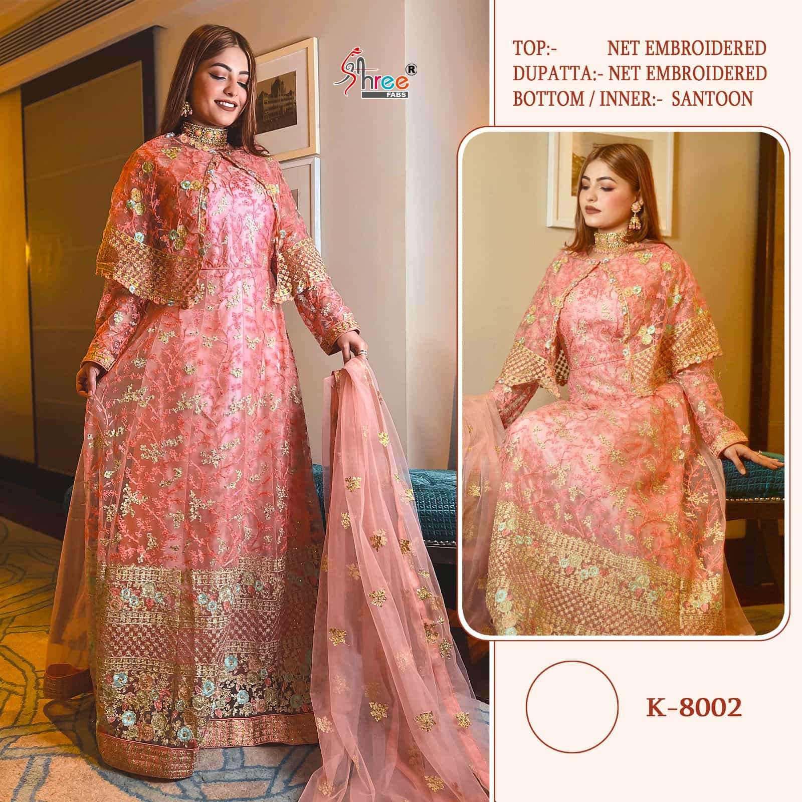 Shree Fabs K 8002 New Exclusive Designer Pakistani Suit Collection
