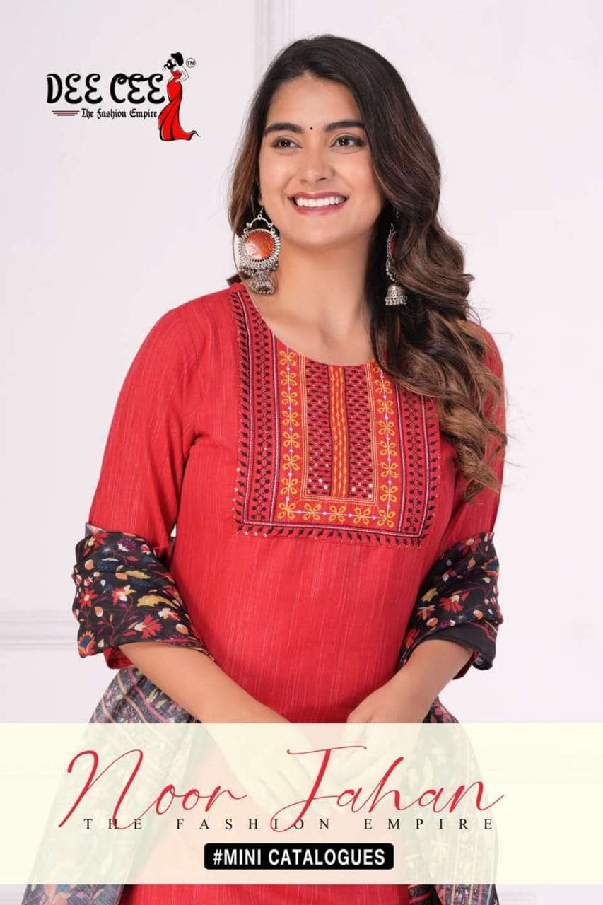 Dee Cee Noor Jahan Straight Style 3 Piece Pair Ladies Collection