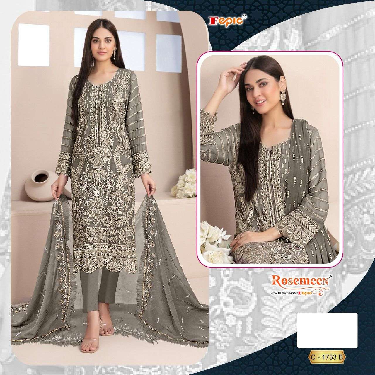 Fepic C 1733 Colors Pakistani Suit