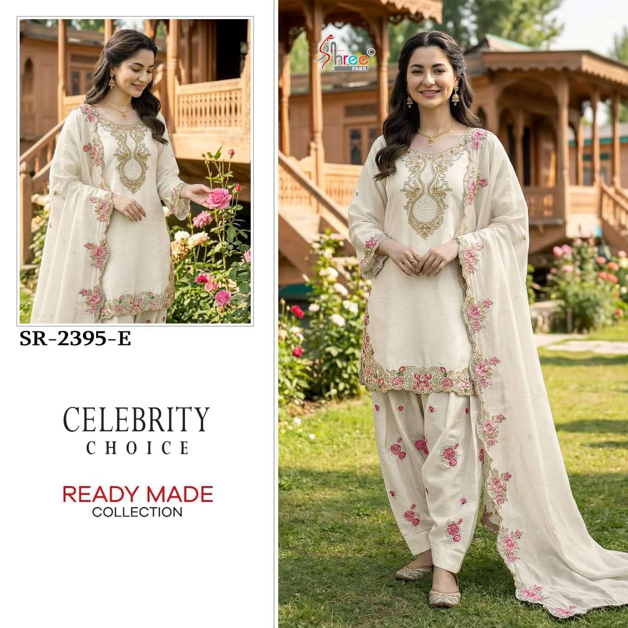 Shree Fabs Sr 2395 E Readymade Pakistani Designer Suit Latest Collection