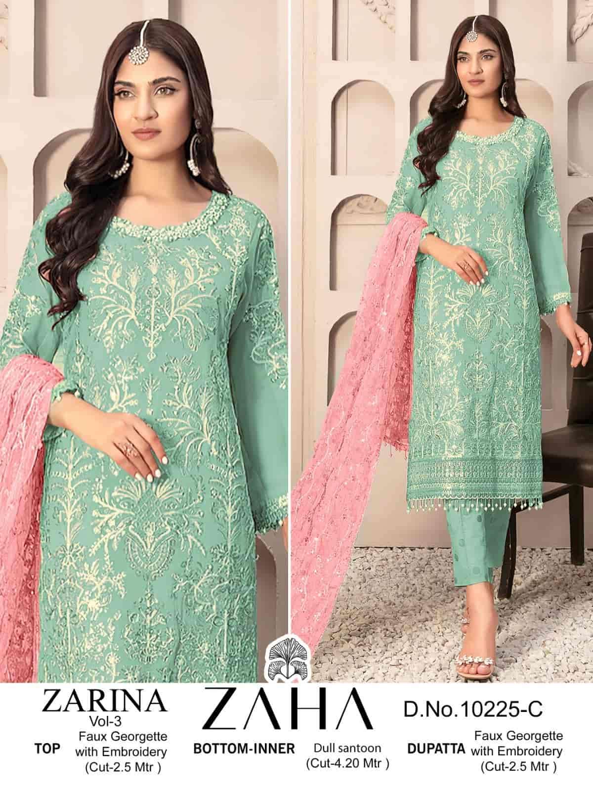 Zaha Zarina Vol 3 Designer Georgette Salwar Suit