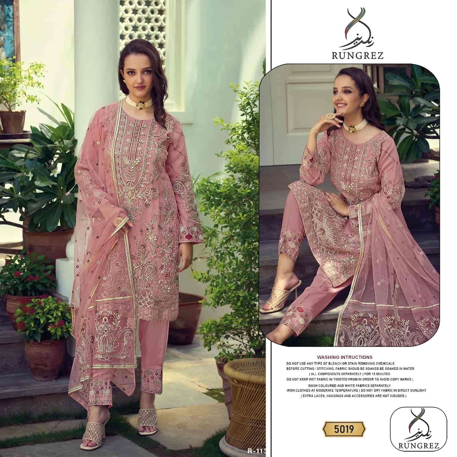Rungrez 5019 Pakistani Embroidered Salwar Suit