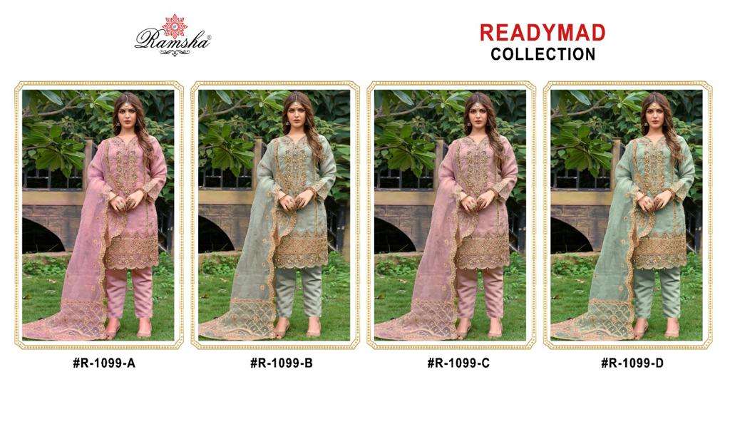 Ramsha R 1099 Colors Festive Wear Style Heavy Designer Readymade Collection