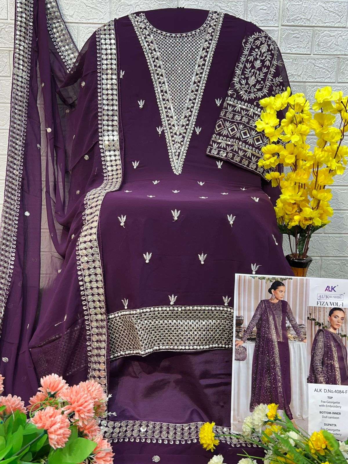 Al Khushbu Fiza Vol 1 4048 Colors Vol 2 Fancy Pakistani Dress