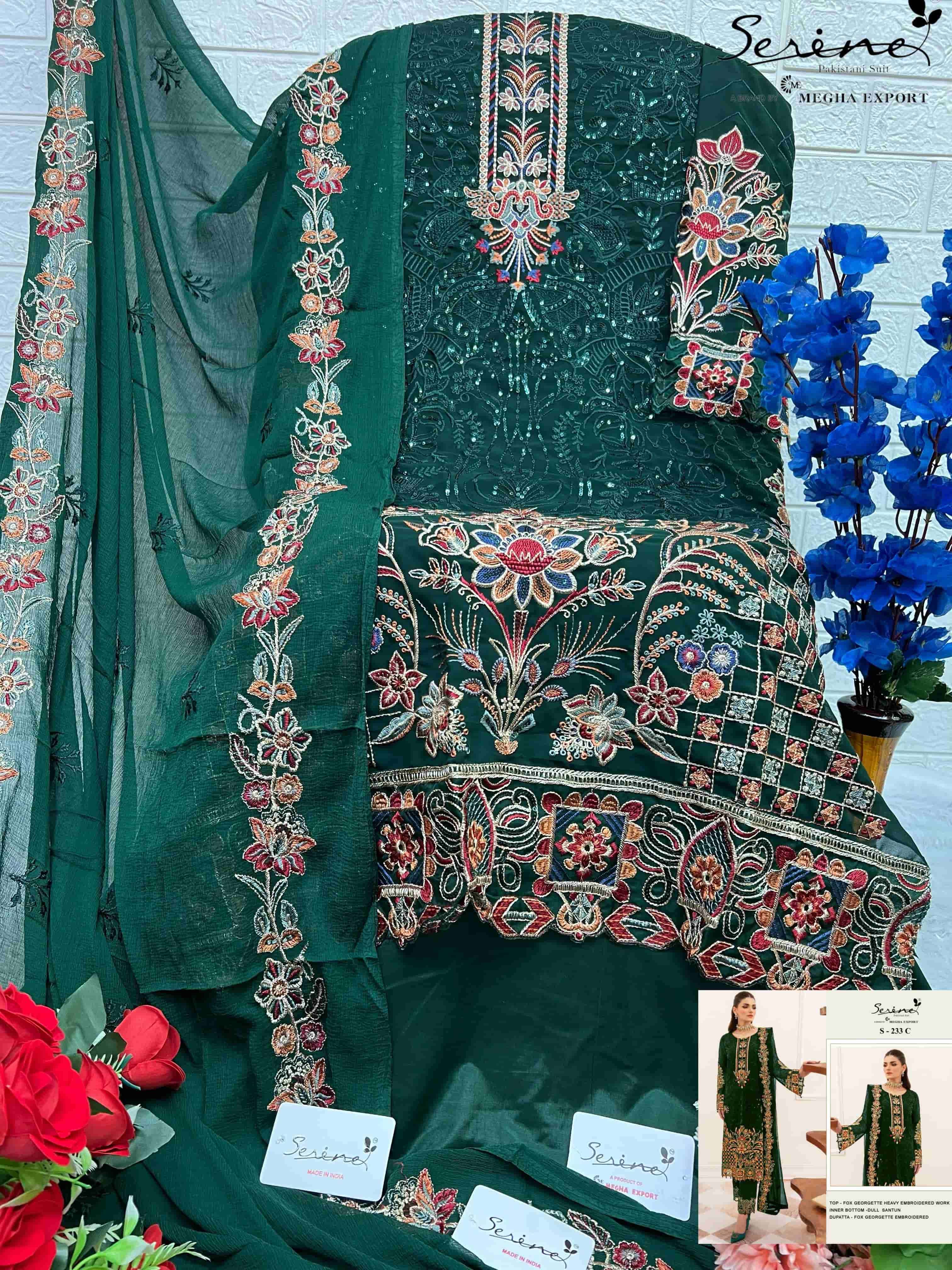 Serine S-233C Heavy Embroidered Salwar Suit