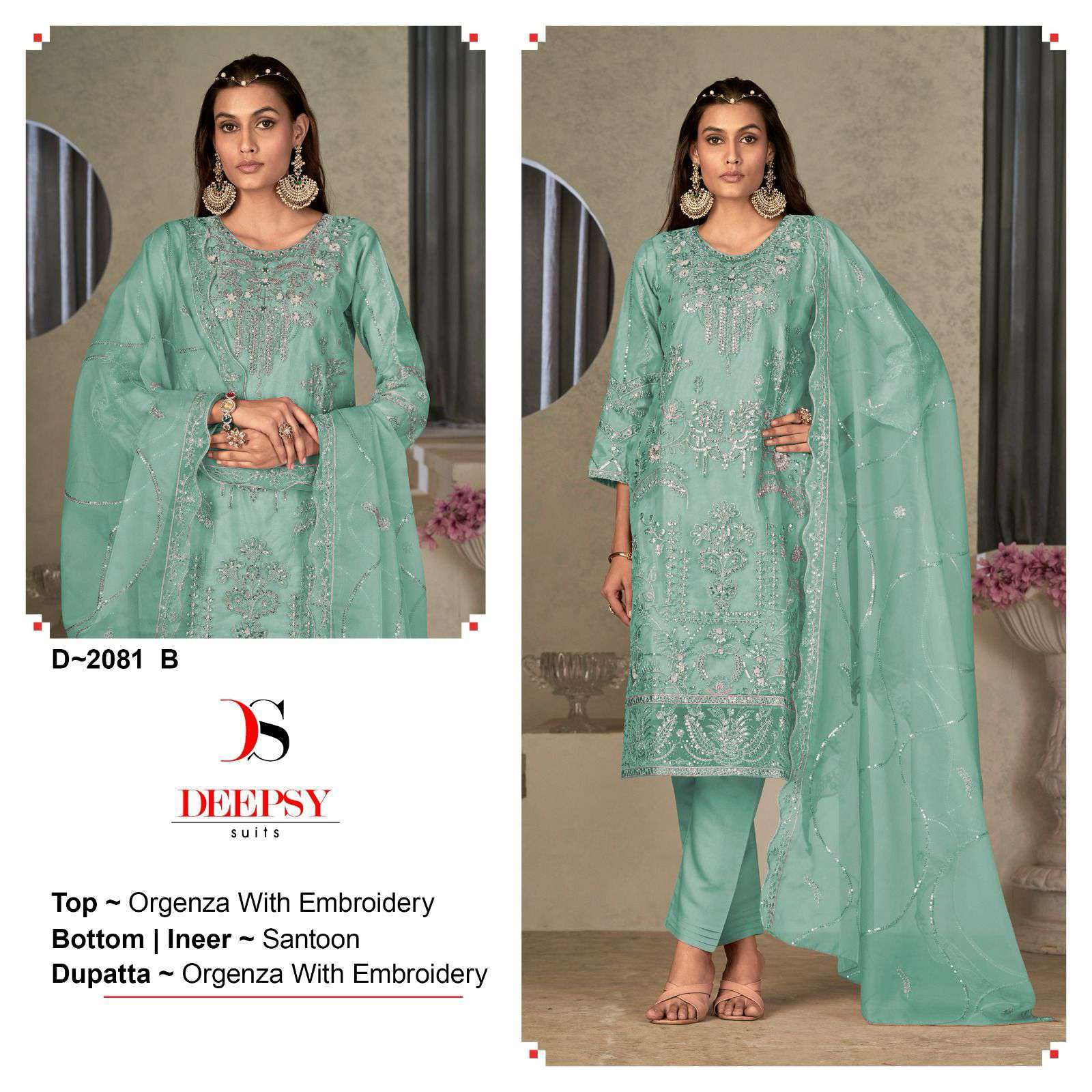 Deepsy D 2081 Colors Festive Wear Organza Pakistani Suit