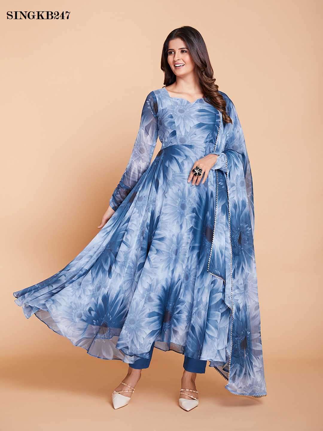 Arya Designs Singkb 247 Exclusive Floral Designs 3 Piece Suit Festive Collection