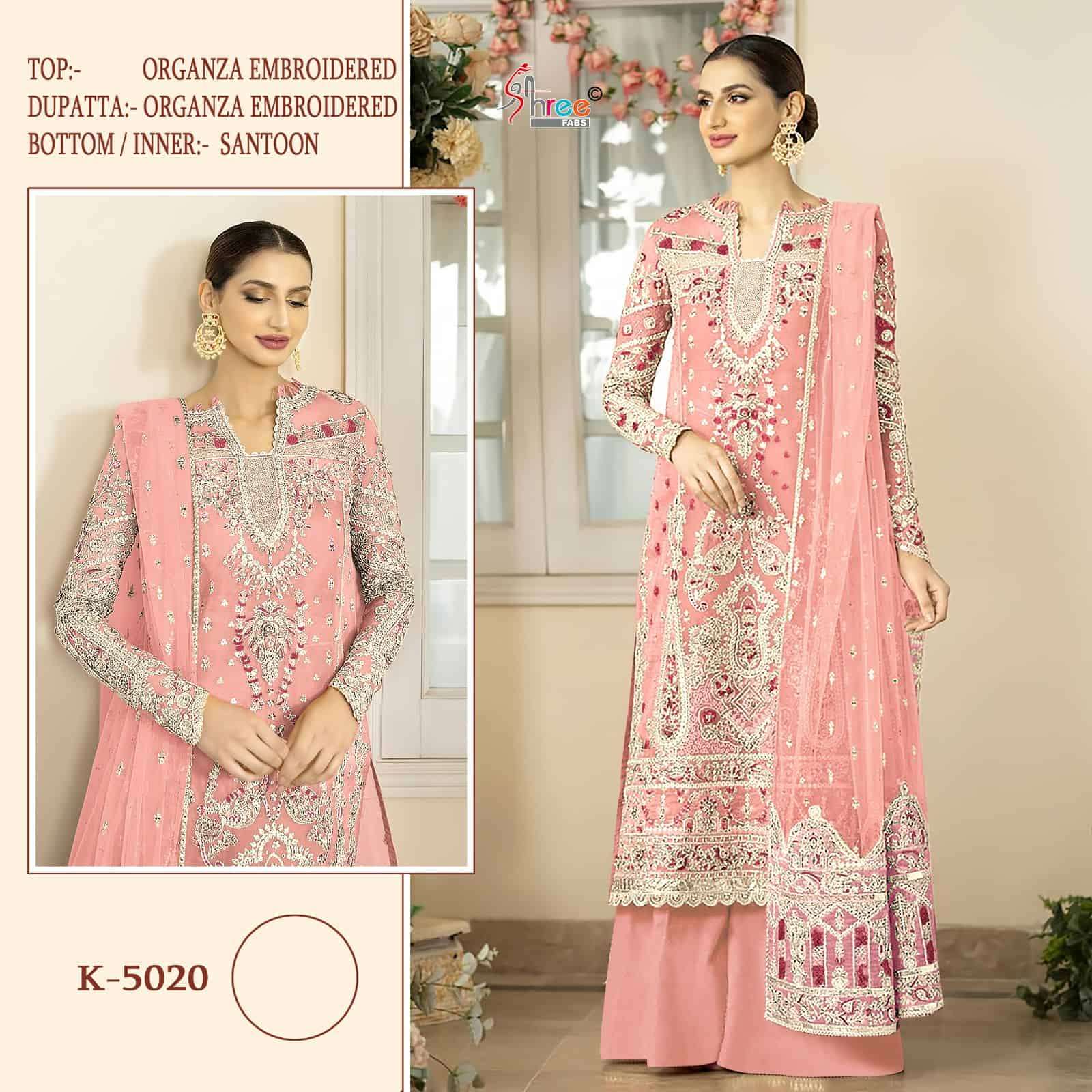 Shree Fabs K 5020 Colors Pakistani Festive Wear Style Designer Suit Wholesalers