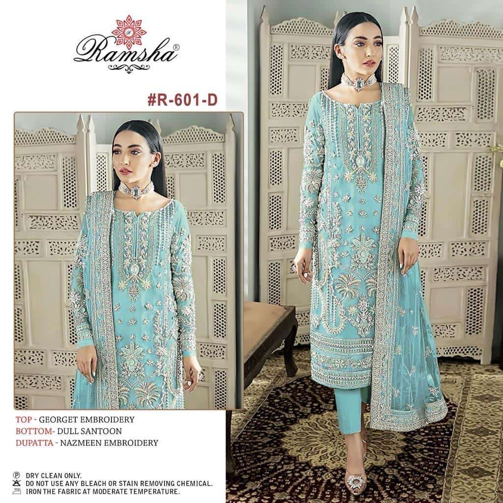 Ramsha R-601 D Designer Party Wear Salwar