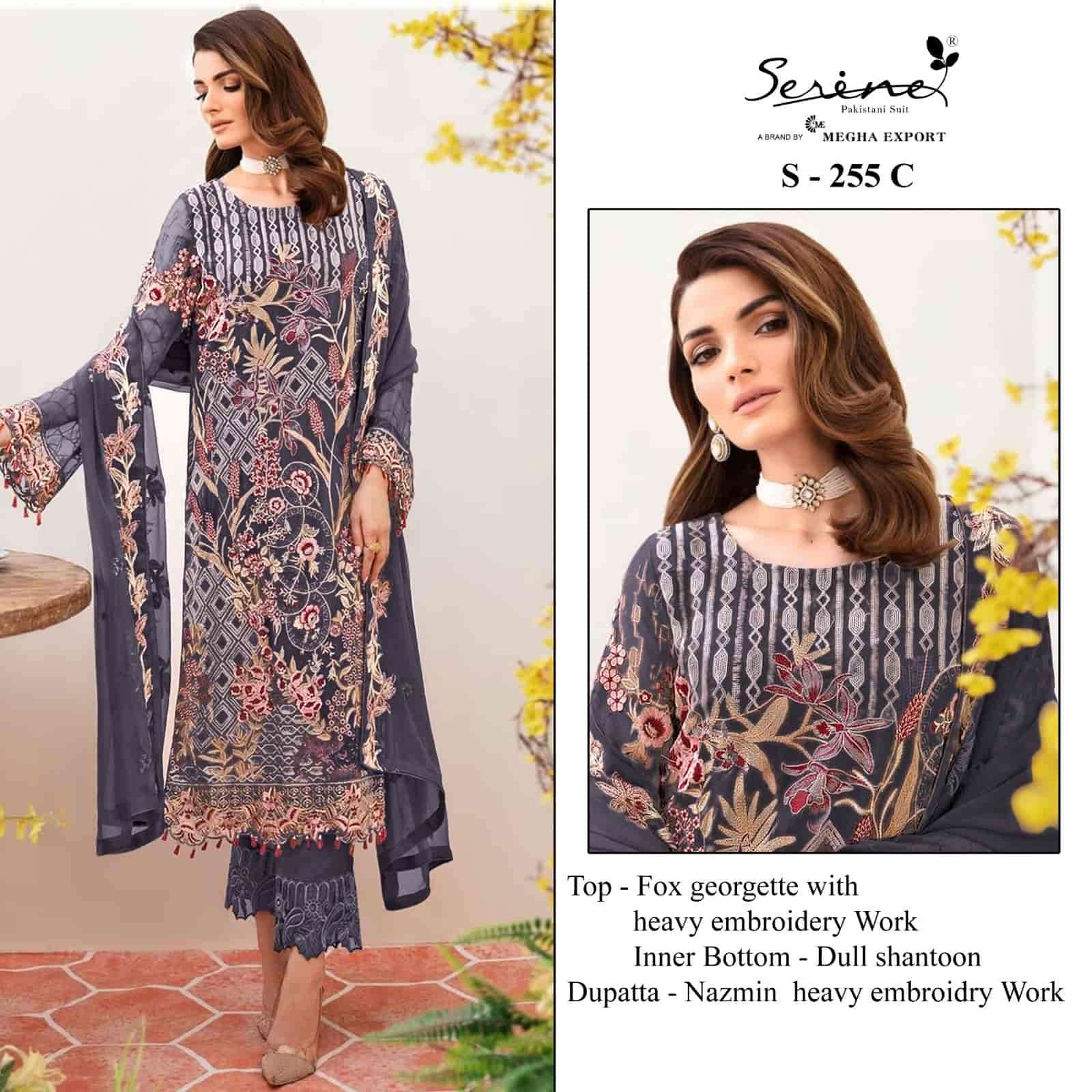 Serine S-255 C Heavy Embroidered Festive Suit