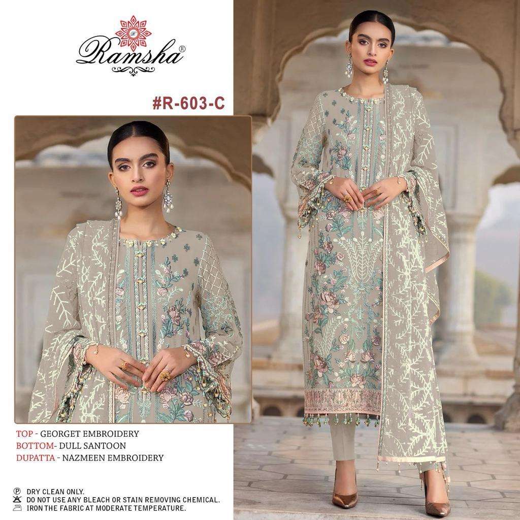 Ramsha R 603 C Designer Pakistani Salwar Suit