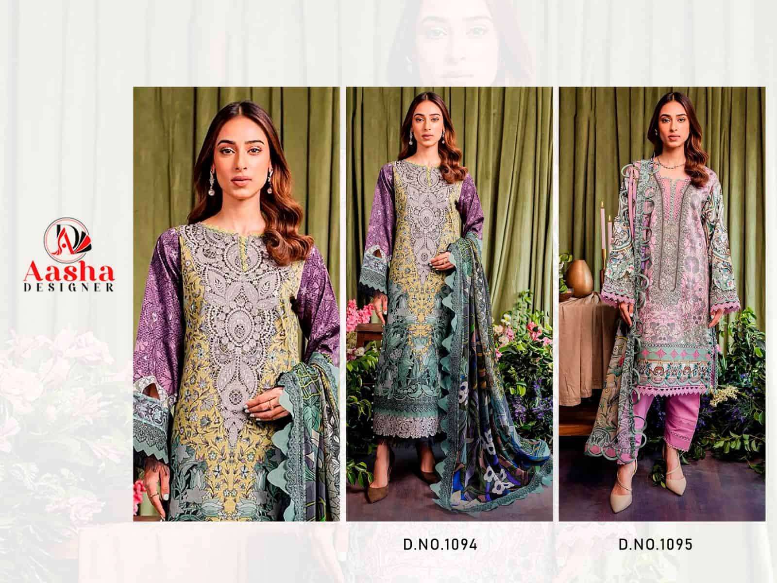 Aasha Designer Jade Bliss Vol 2 Cotton Embroidered Pakistani Dress Exporter