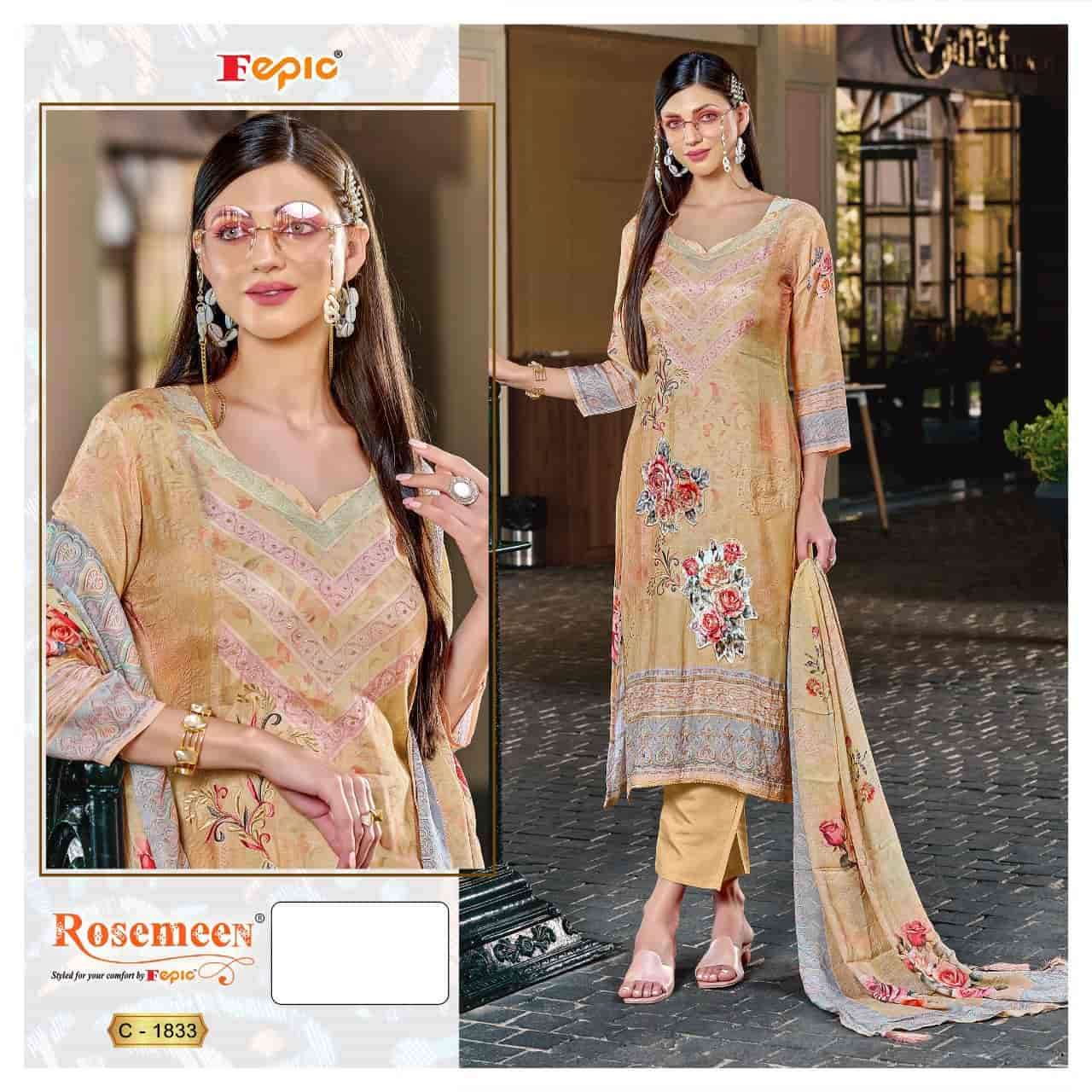 Fepic C 1833 Pakistani Fancy Designer Embroidered Suit Exporter