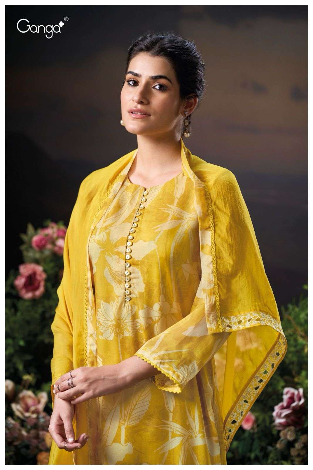 Ganga Fashion Aleha 3235 Exclusive Organza Silk Latest Suits