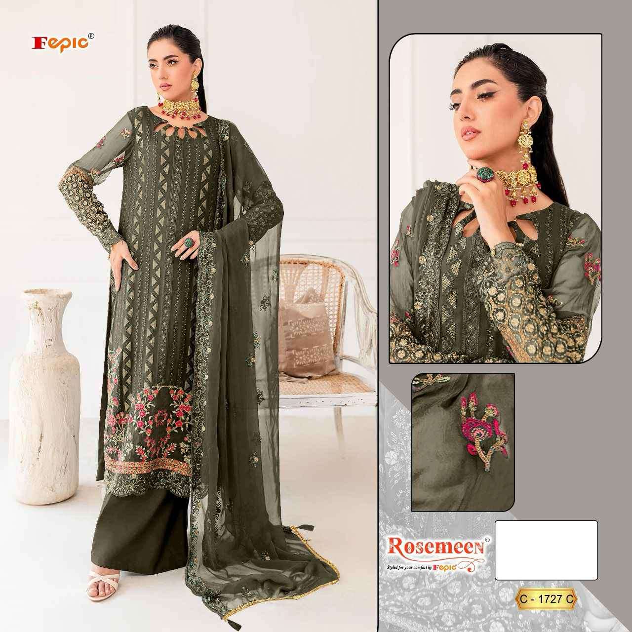 Fepic C 1727 Colors Designer Work Pakistani Dress Wedding Collection