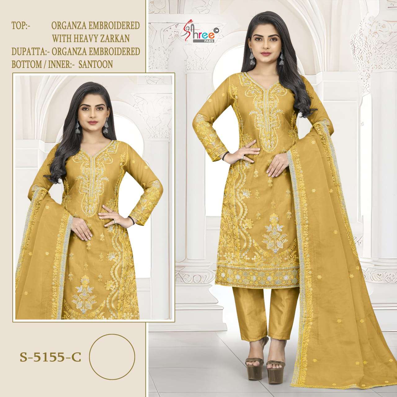 Shree Fabs S 5155 C Festive Wear Style Designer Embroidered Suit Exporter