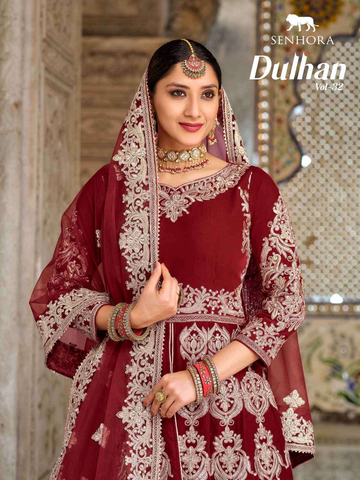 Senhora Dulhan Vol 32 Heavy Designer Velvet Bridal Wear Gown