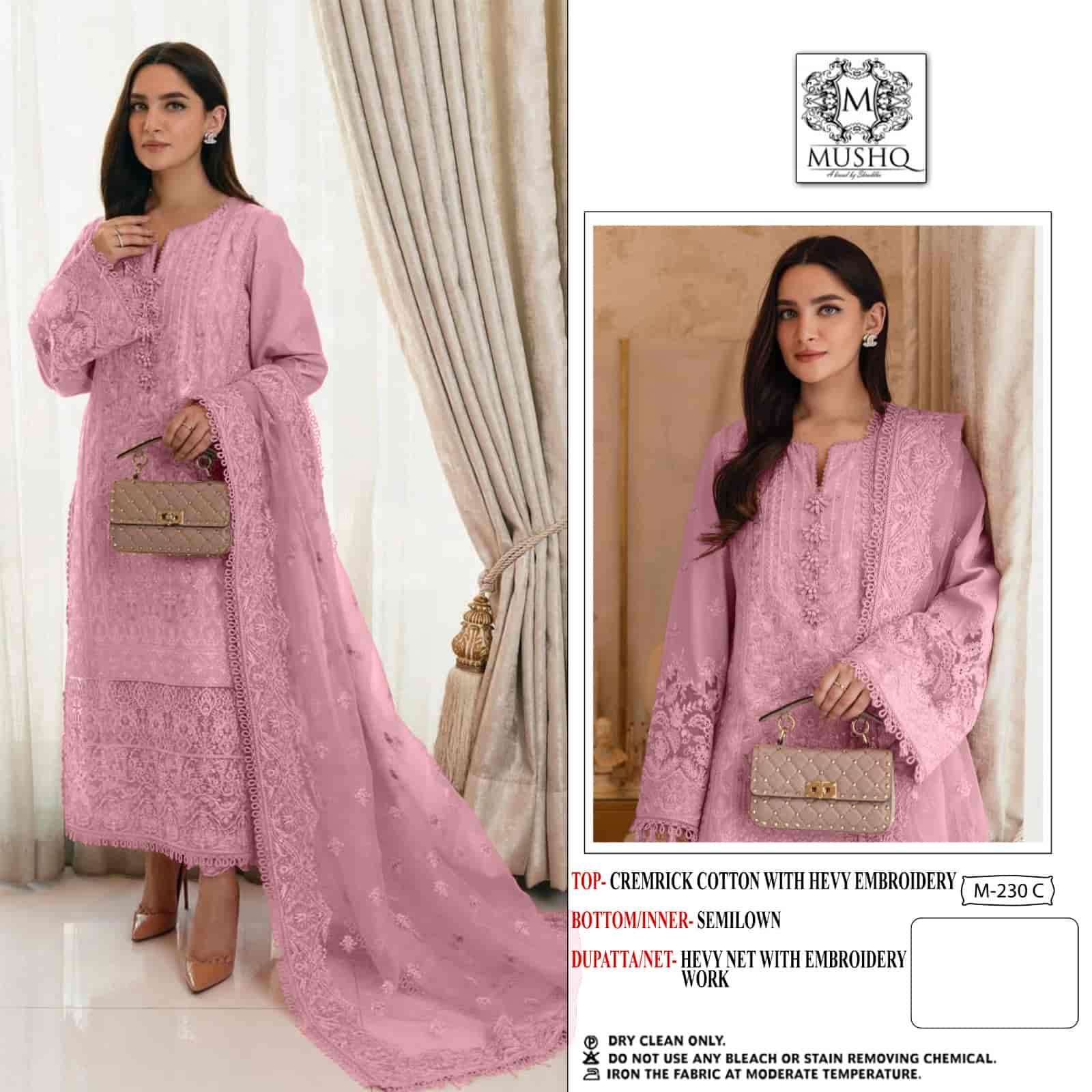 Mushq M-230 C Cotton Embroidered Suit