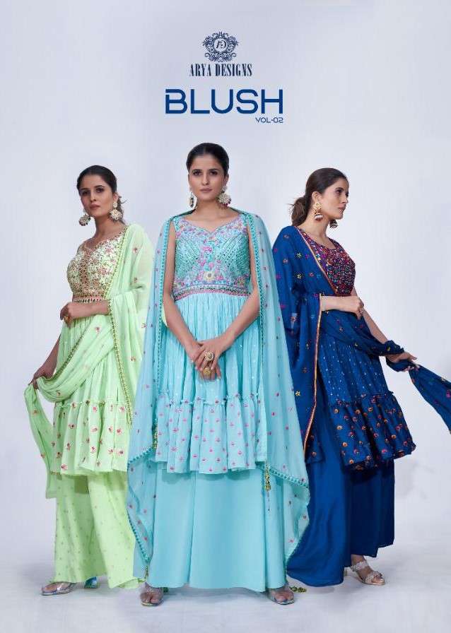 Arya Designs Blush Vol 2 Party Wear Gharara Sharara Suit