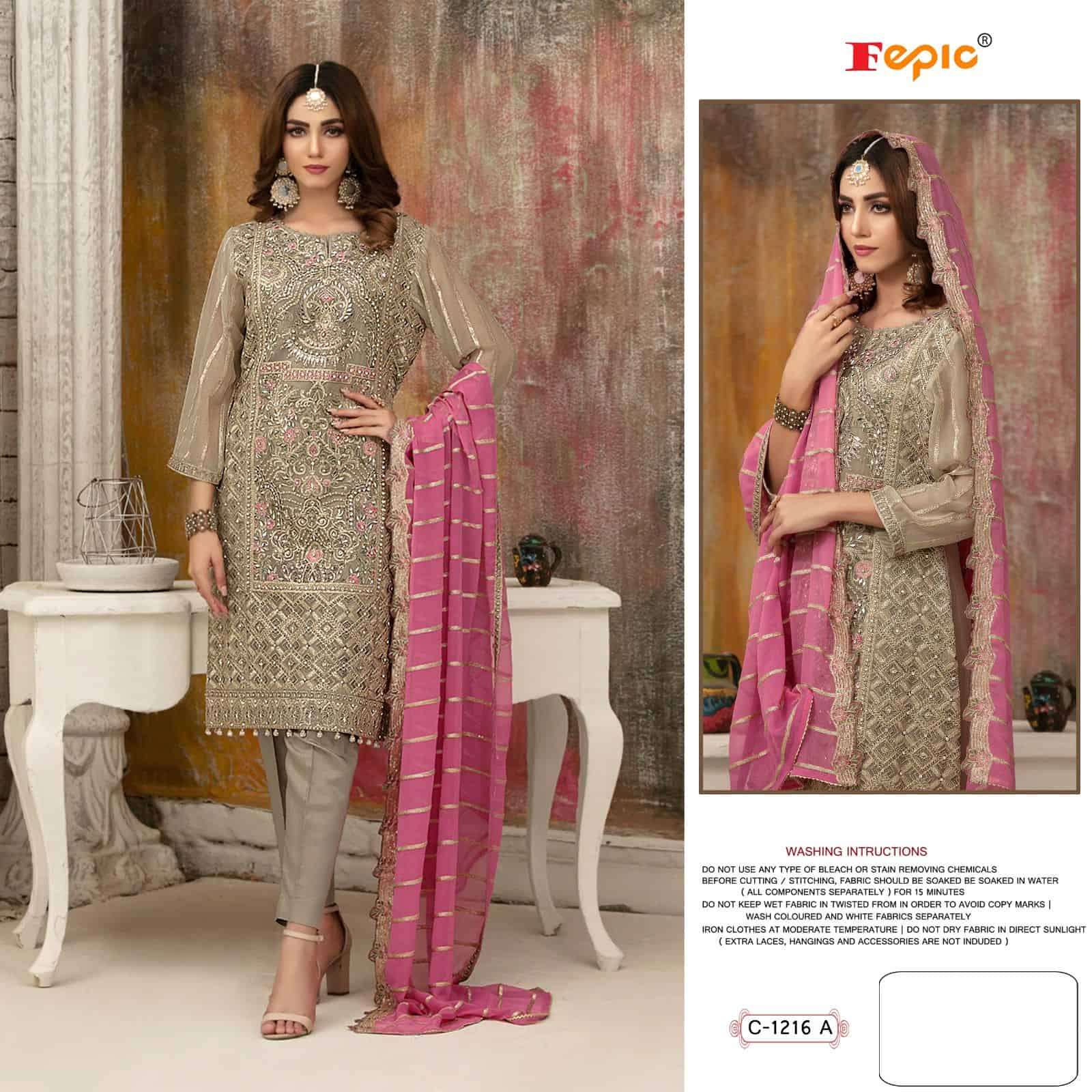 Fepic C 1216 A Designer Pakistani Suit Collection