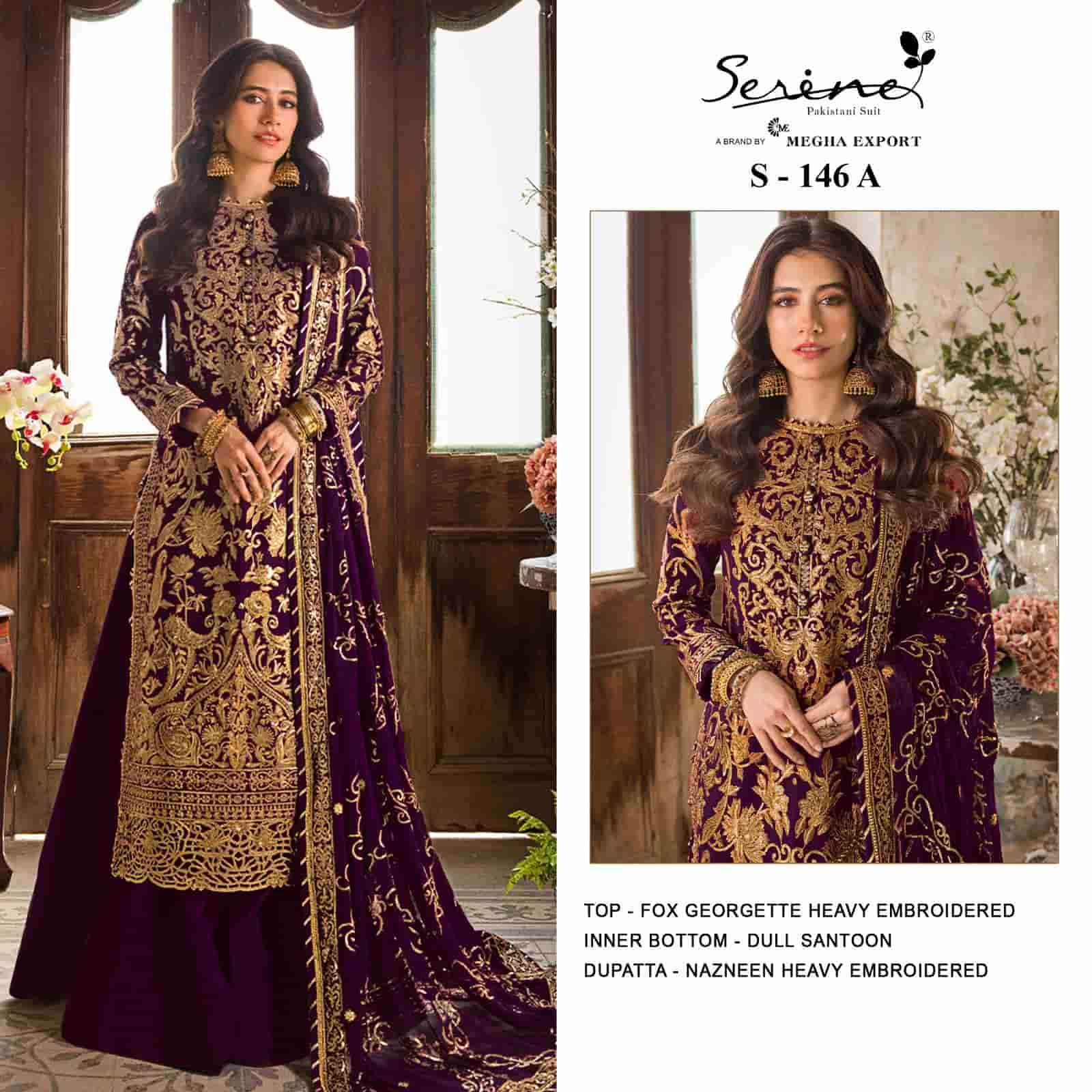Serine S 146 Colors Pakistani Heavy Designer Wedding Wear Suit