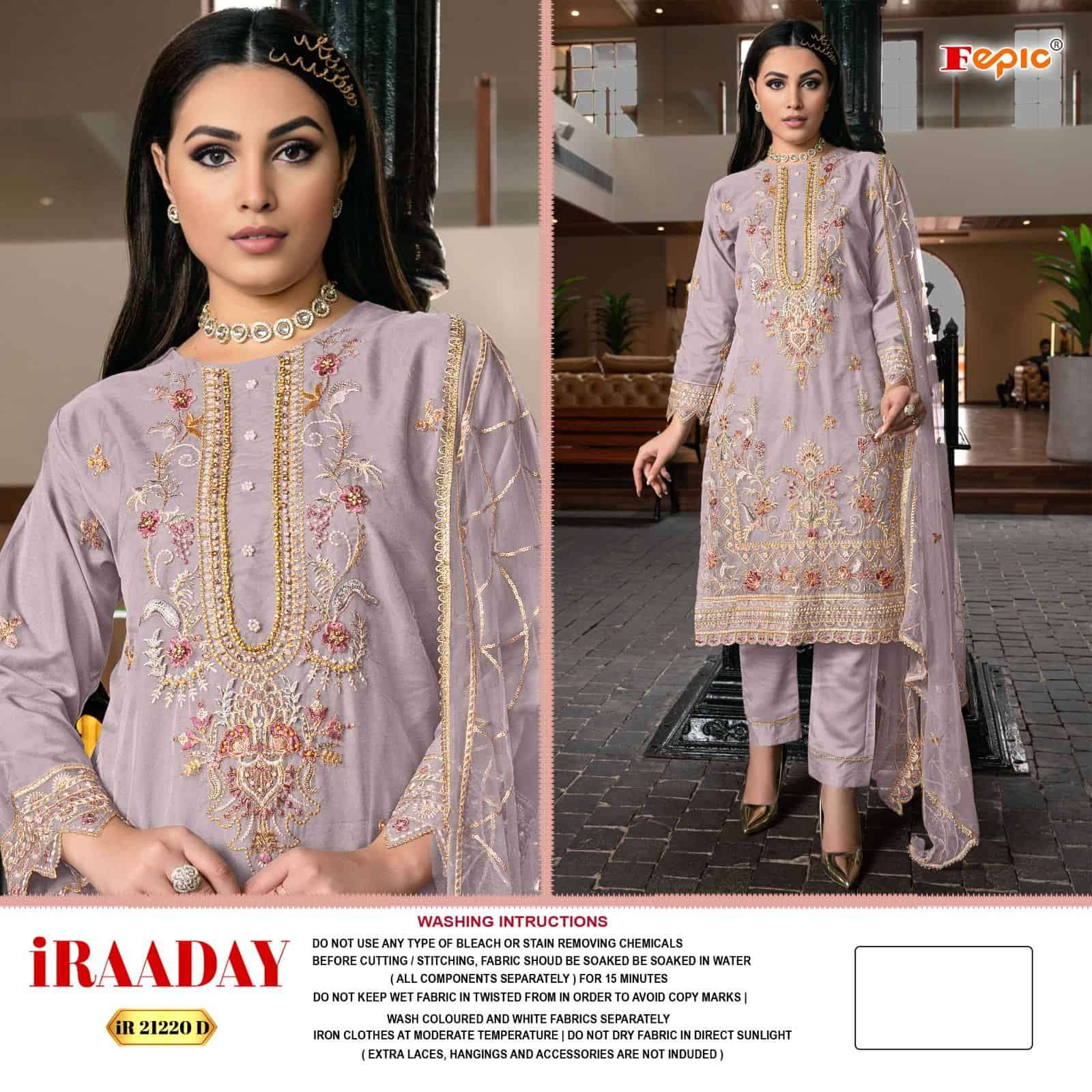 Fepic C 21220 D Festive Wear Style Latest Embroidered Salwar Suit Collection