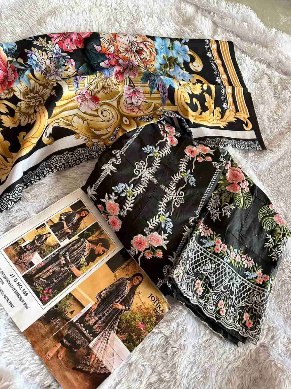 Johra Tex 146 Fancy Designer Embroidered Cotton Dress Collection