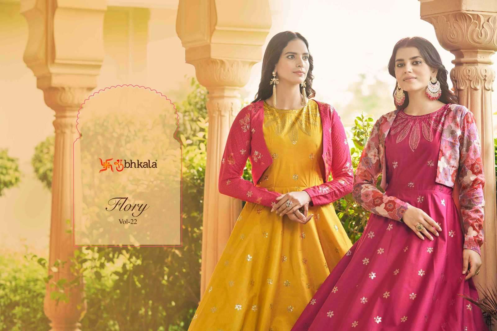 Shubhkala Flory Sequined Anarkali Gown